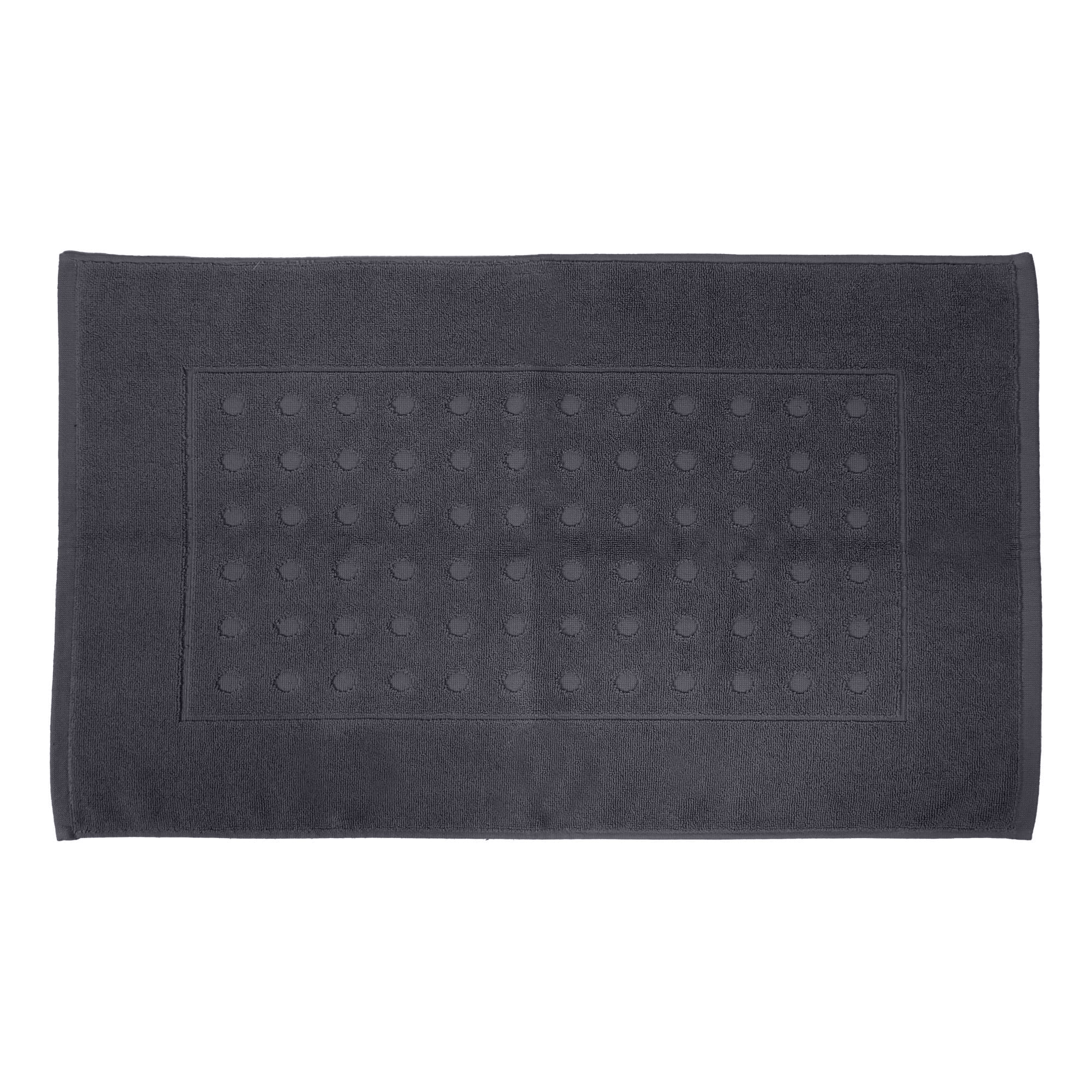 HOME LIVING STYLE TOWEL RUG POLKA 17X28INCH BLUE