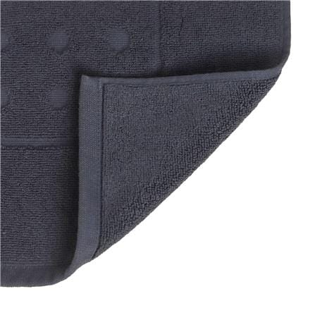 HOME LIVING STYLE TOWEL RUG POLKA 17X28INCH BLUE