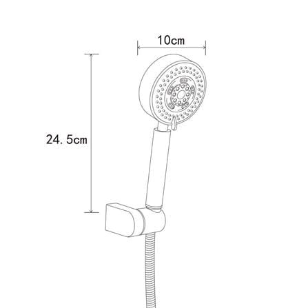 RASLAND HAND SHOWER RA STN304-SHOWER STAINLESS STEEL