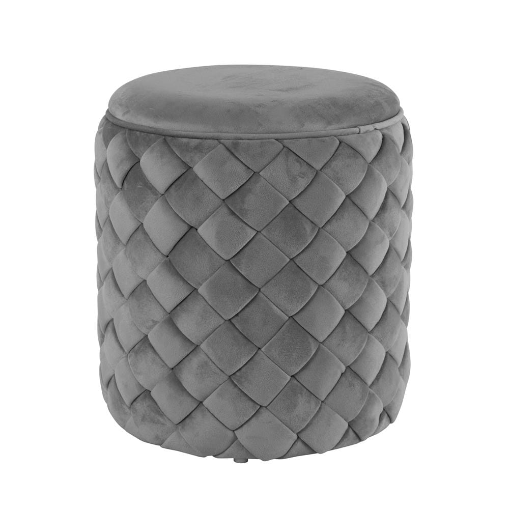 STOOL OTTOMAN FURDINI ANTON GREY
