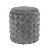 STOOL OTTOMAN FURDINI ANTON GREY
