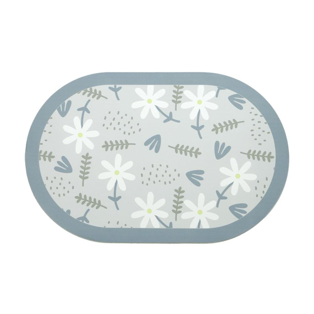 HOME LIVING STYLE RUG PU BLOOM 45X70CM LIGHT BLUE