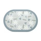 HOME LIVING STYLE RUG PU BLOOM 45X70CM LIGHT BLUE