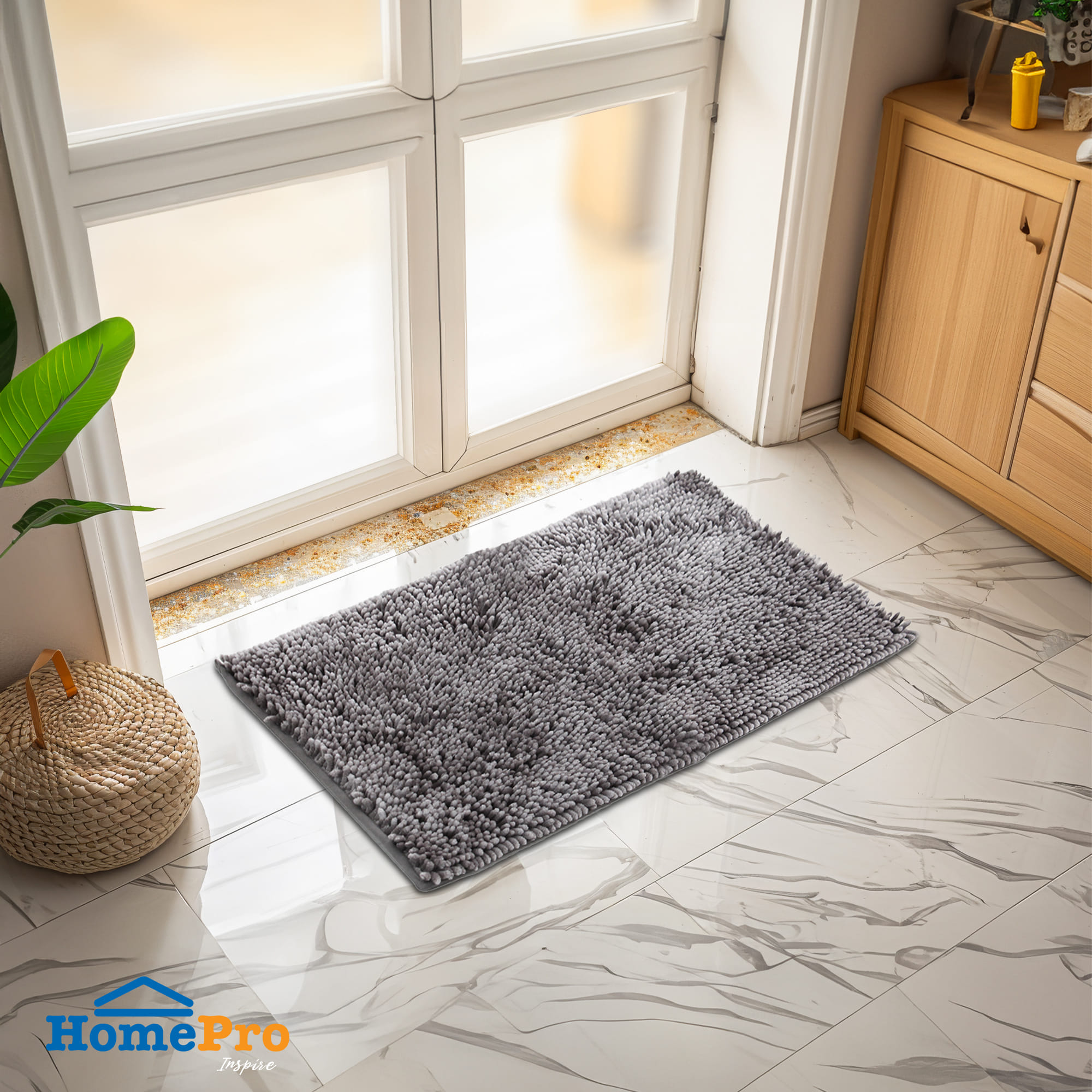 HOME LIVING STYLE RUG GRACE 45X70CM GRAY