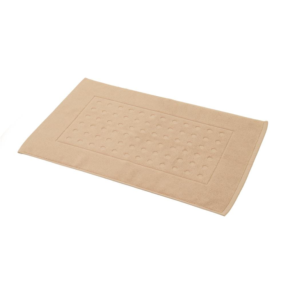 HOME LIVING STYLE TOWEL RUG POLKA 17X28INCH BROWN