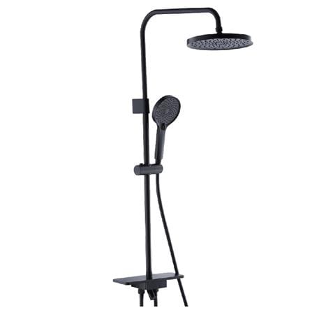 RUBINE SHOWER HEATER DC PUMP WITH RAIN SHOWER RWH-IAD931D-RMSB SPACE BLACK