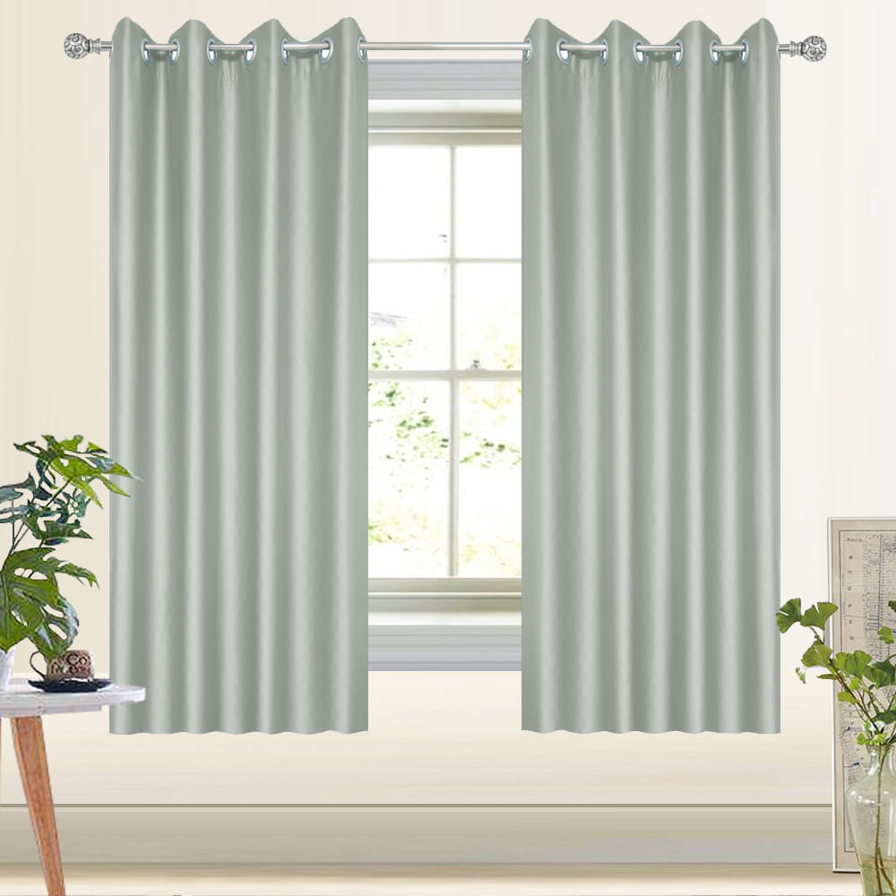 HOME LIVING STYLE CURTAIN EYELET QUARRY UV 150X180CM GRAY
