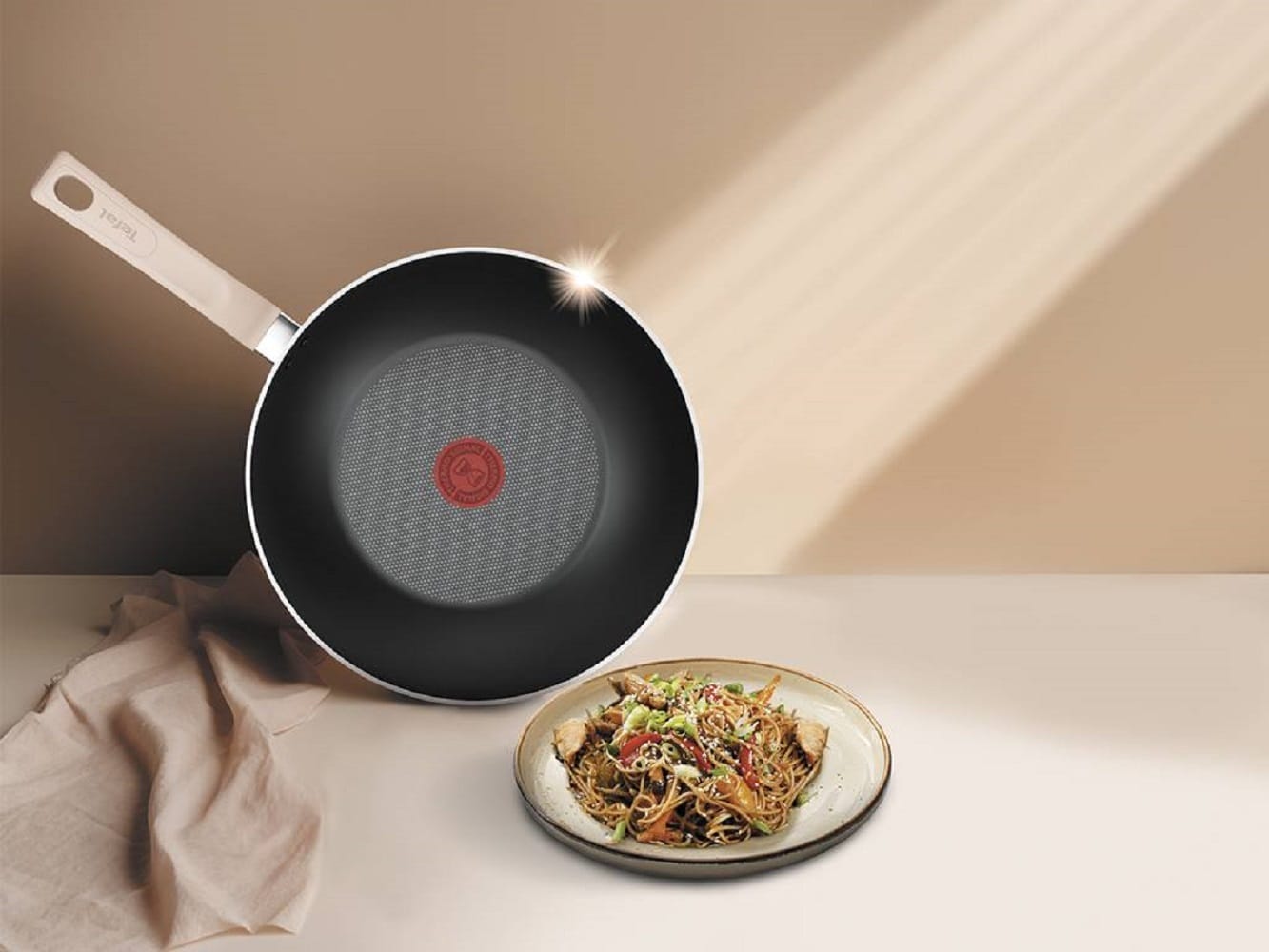 TEFAL DAISY WOKPAN 28CM NON-STICK COANTING G16719- G1671924