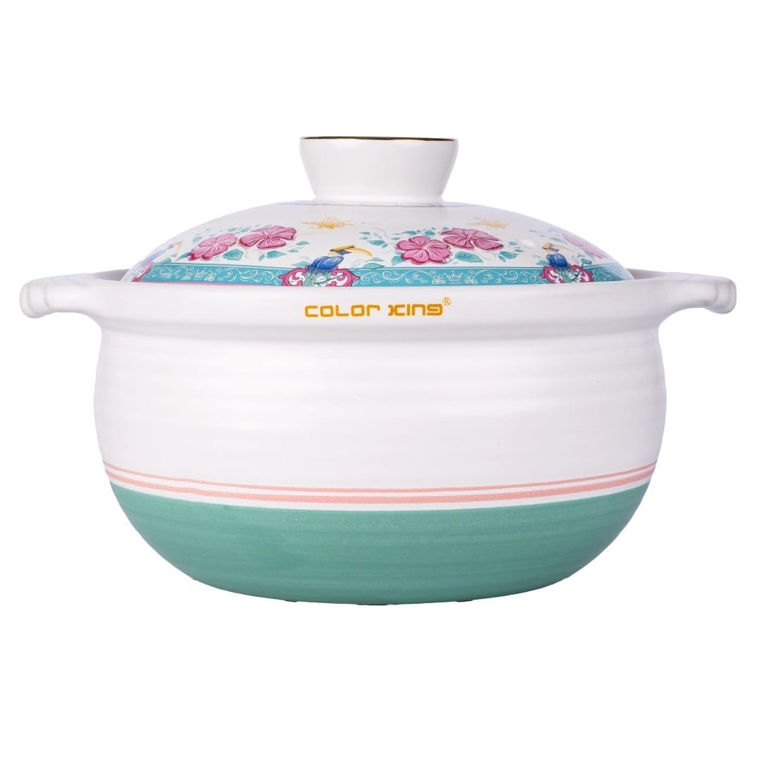 COLOR KING THE HERITAGE GARDEN CERAMIC STOCK POT (4000ML) - HERITAGE WHITE