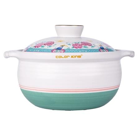 COLOR KING THE HERITAGE GARDEN CERAMIC STOCK POT (4000ML) - HERITAGE WHITE