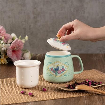 COLOR KING THE HERITAGE GARDEN CERAMIC MUG 400ML - STRAITS GREEN 3972-400-GN