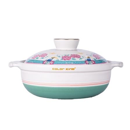 COLOR KING THE HERITAGE GARDEN CERAMIC HOT POT (2500ML) - HERITAGE WHITE