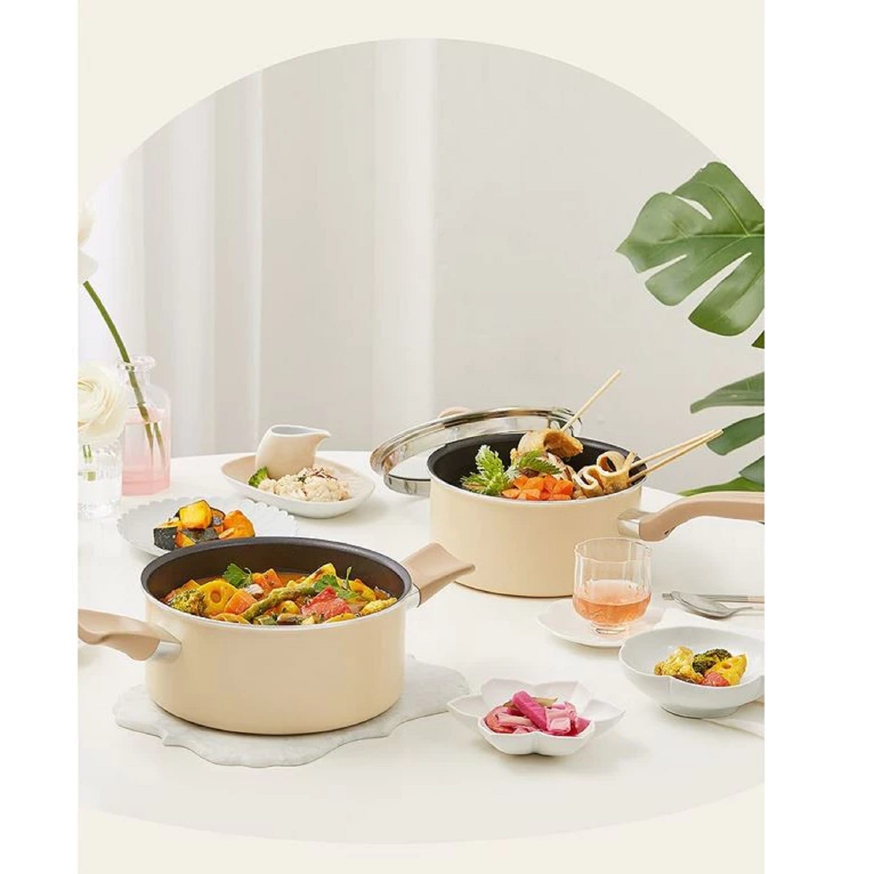 TEFAL BLOSSOM STEWPOT 20CM WITH GLASS LID G16744 -G1674424