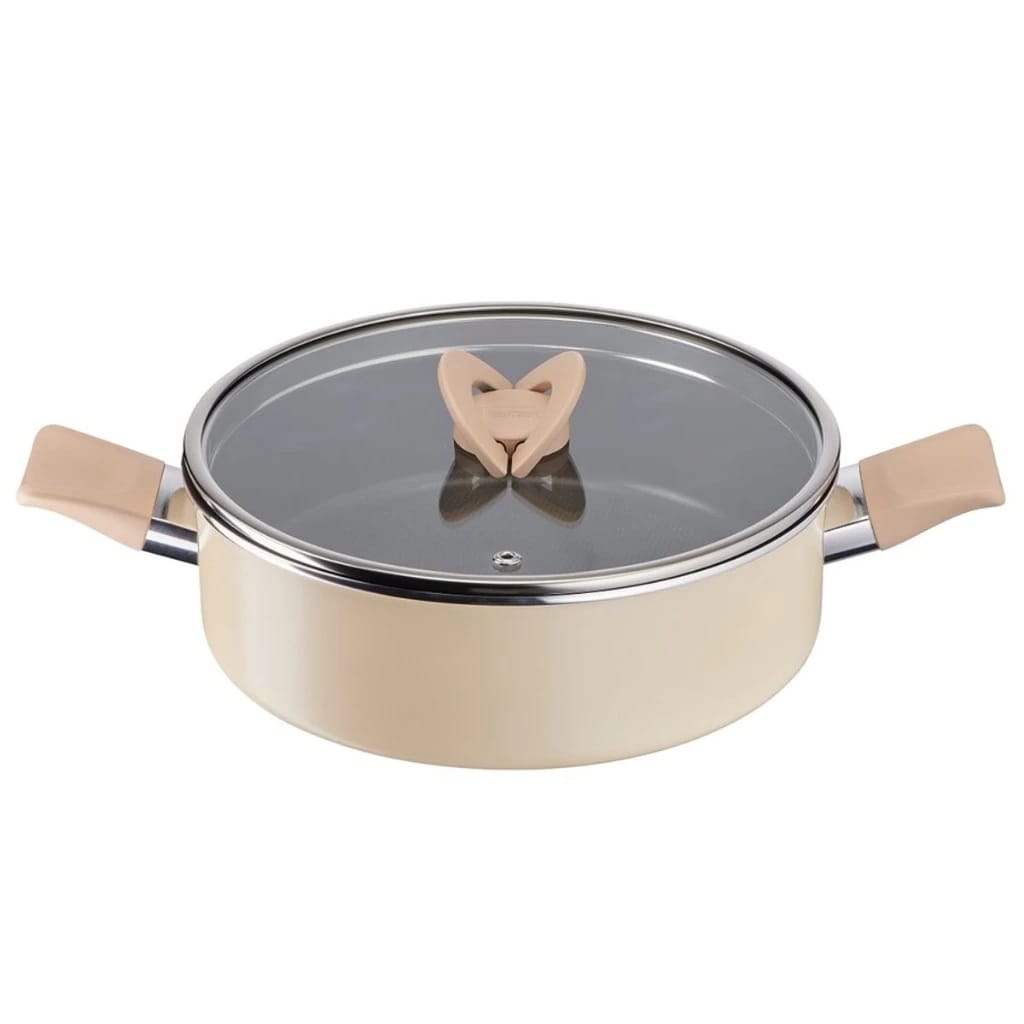 TEFAL BLOSSOM SHALLOWPOT 24CM WITH GLASS LID G16770 -G1677024