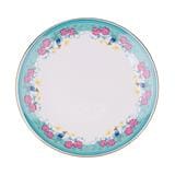 COLOR KING THE HERITAGE GARDEN CERAMIC DINNER PLATE 10" SET OF 2 - STRAITS GREEN