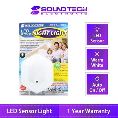 LED SENSOR NIGHT LIGHT NL-36B SOUNDTEOH