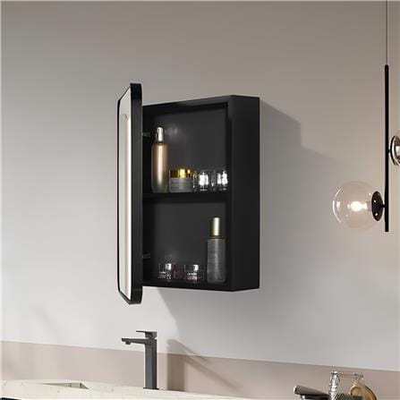 GLOREX MIRROR CABINET MB4560BLACK 45CM