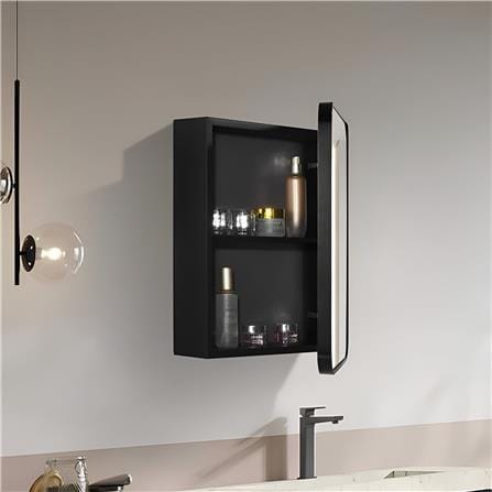 GLOREX MIRROR CABINET MB4560BLACK 45CM