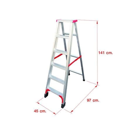 A-FRAME ALUMINUM LADDER MATALL R12206L 6-STEP [EXCLUSIVE FROM HOMEPRO THAILAND]