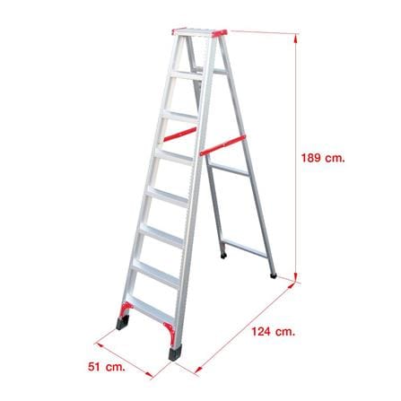 A-FRAME ALUMINUM LADDER MATALL R12208L 8-STEP [EXCLUSIVE FROM HOMEPRO THAILAND]