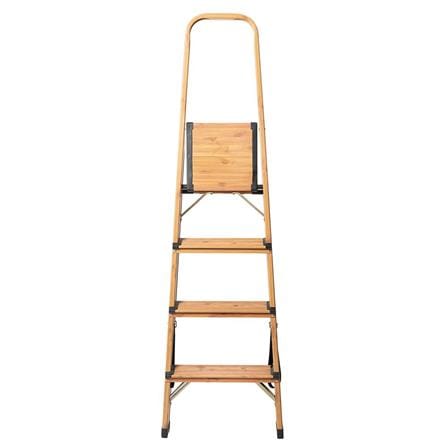 A-FRAME LADDER WITH HANDLE MATALL HMD-AW4 4-STEP WOOD [EXCLUSIVE FROM HOMEPRO THAILAND]
