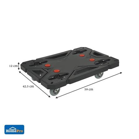 DOLLY MATALL JR-8058-1 4-WHEEL 150KG BLACK [EXCLUSIVE FROM HOMEPRO THAILAND]