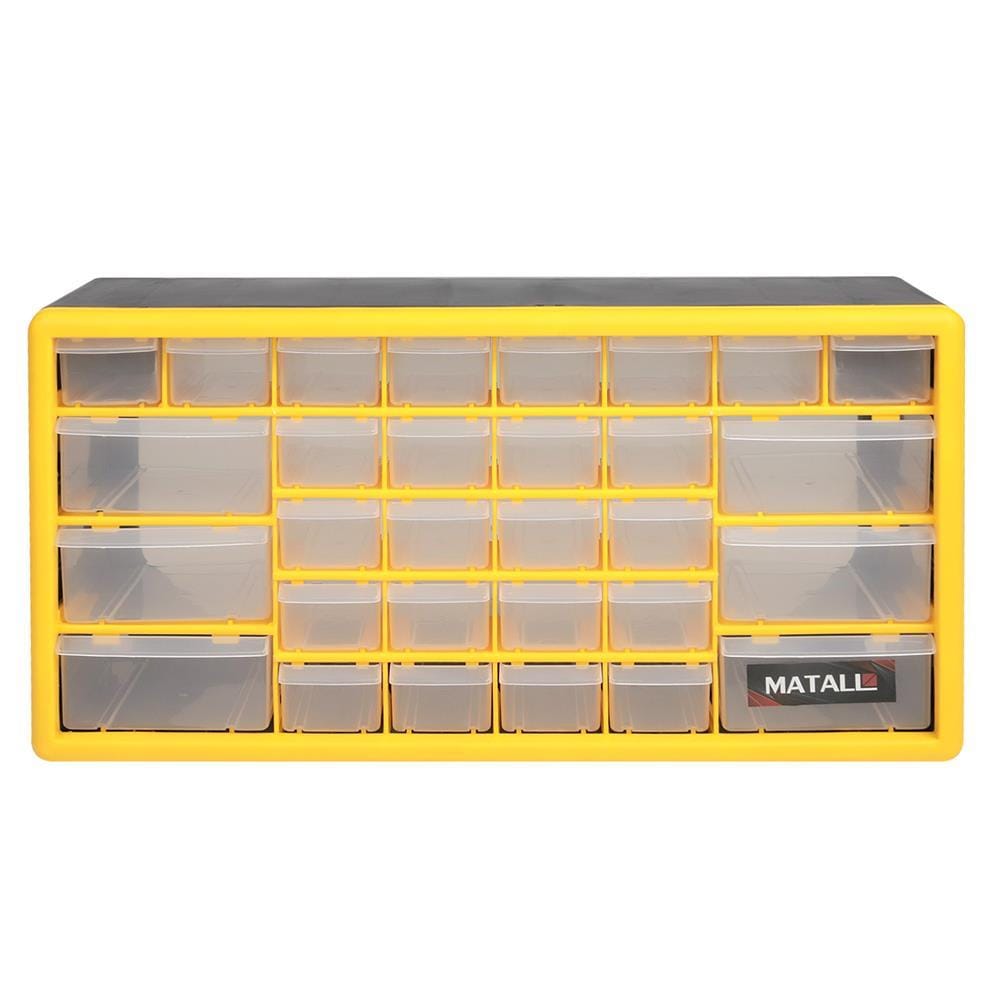 TOOL STORAGE BOX DIY MATALL HL3045-E 30-COMPARTMENT YELLOW [EXCLUSIVE FROM HOMEPRO THAILAND]