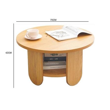 COFFEE TABLE ROUND EDWD5602 OAK