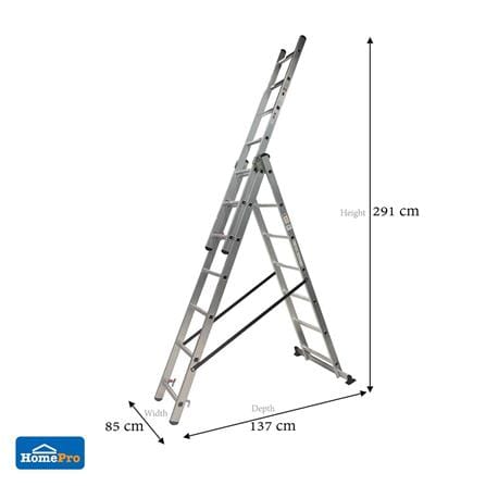 A-FRAME/EXTENSION ALUMINUM LADDER MATALL R13807 7-STEP [EXCLUSIVE FROM HOMEPRO THAILAND]