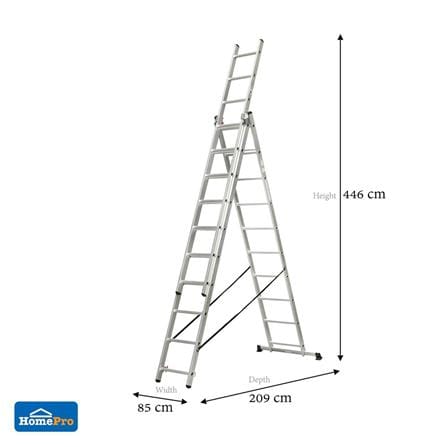 A-FRAME/EXTENSION ALUMINUM LADDER MATALL R13810 10-STEP [EXCLUSIVE FROM HOMEPRO THAILAND]