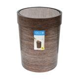 ROUND DUSTBIN SWING ACCO DAZZLE 7L GOLD BROWN [EXCLUSIVE FROM HOMEPRO THAILAND]