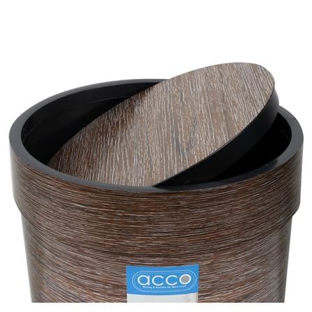 ROUND DUSTBIN SWING ACCO DAZZLE 7L GOLD BROWN [EXCLUSIVE FROM HOMEPRO THAILAND]