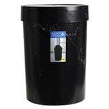 ROUND DUSTBIN WITH SWING LID ACCO MIDNIGHT 15.5L BLACK MARBLE [EXCLUSIVE FROM HOMEPRO THAILAND]