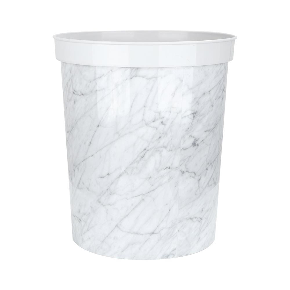 ROUND DUSTBIN ACCO SNOW MARBLE 9L MARBLE [EXCLUSIVE FROM HOMEPRO THAILAND]