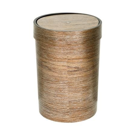 ROUND DUSTBIN SWING ACCO DAZZLE 15.5L GOLD BROWN [EXCLUSIVE FROM HOMEPRO THAILAND]