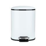 ROUND DUSTBIN PEDAL ACCO MILD SOFT CLOSE 5L WHITE [EXCLUSIVE FROM HOMEPRO THAILAND]