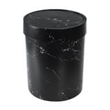 ROUND DUSTBIN WITH SWING LID ACCO MIDNIGHT 7L BLACK MARBLE [EXCLUSIVE FROM HOMEPRO THAILAND]