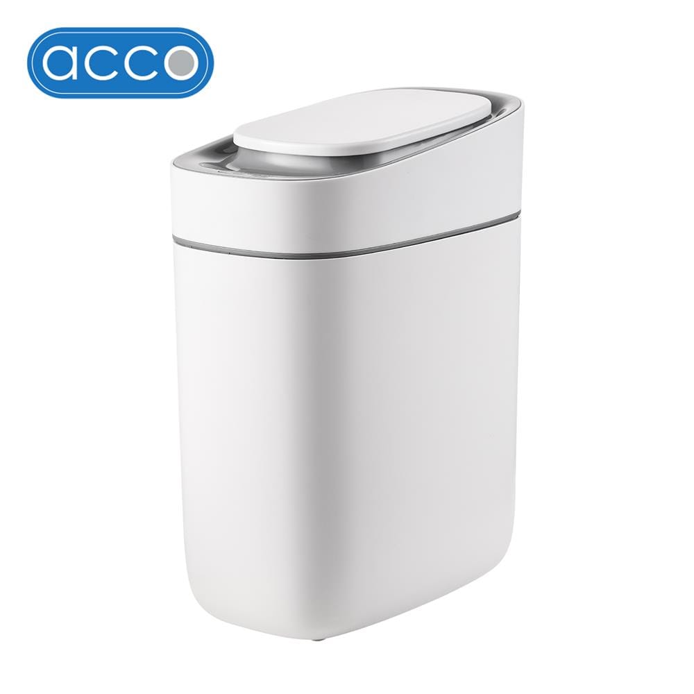 SMART DUSTBIN ACCO LAMOON 9L WHITE [EXCLUSIVE FROM HOMEPRO THAILAND]