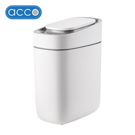 SMART DUSTBIN ACCO LAMOON 9L WHITE [EXCLUSIVE FROM HOMEPRO THAILAND]