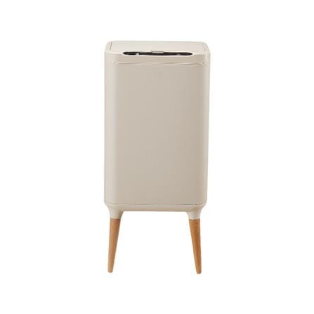 SMART DUSTBIN WITH WOOD LEGS ACCO 9L CREAM [EXCLUSIVE FROM HOMEPRO THAILAND]