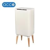 SMART DUSTBIN WITH WOOD LEGS ACCO 13L CREAM [EXCLUSIVE FROM HOMEPRO THAILAND]