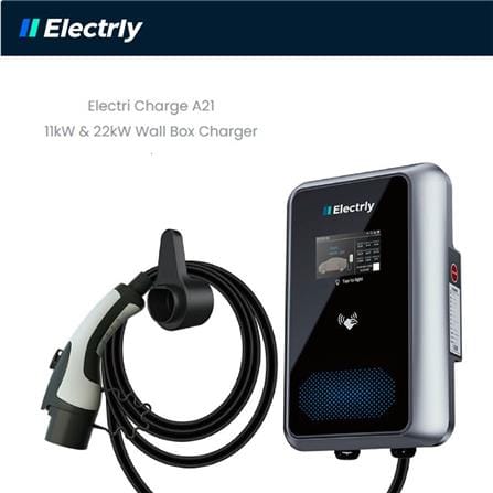ELECTRLY EV CHARGER A21-22kW THREE PHASE WALL BOX