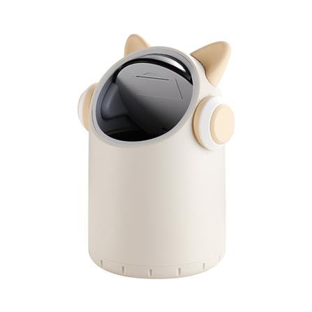 SMART DUSTBIN ACCO KITTEN 2L WHITE/CREAM [EXCLUSIVE FROM HOMEPRO THAILAND]