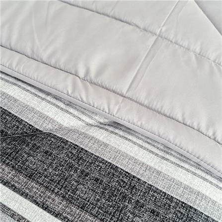 HLS COMFORTER 210x220CM STRIPE BLACK_Q