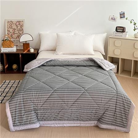 HLS COMFORTER 210x220CM STRIPE GREY_Q