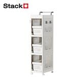 3-TIER UTILITY CART STACKO TORI 25.3X41X119.7CM WHITE [EXCLUSIVE FROM HOMEPRO THAILAND]
