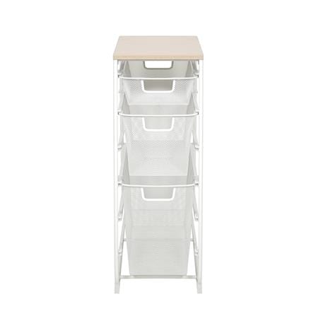 3-TIER DRAWER UNIT WITH WOOD TOP STACKO FLEXI 25.6X51.4X69.7CM WHITE [EXCLUSIVE FROM HOMEPRO THAILAND]
