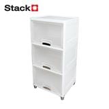 3-TIER STORAGE CABINET WITH TOP-OPENING DOOR STACKO MOREZ 45X38X90CM WHITE [EXCLUSIVE FROM HOMEPRO THAILAND]