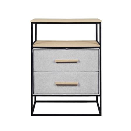 2-DRAWER FABRIC STORAGE UNIT STACKO DIMI 60X34X80.8CM GREY [EXCLUSIVE FROM HOMEPRO THAILAND]