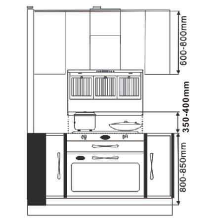 LIVINOX CHIMNEY HOOD LCH-NITE DC-90FB 90CM 2580M3/H DC MOTOR
